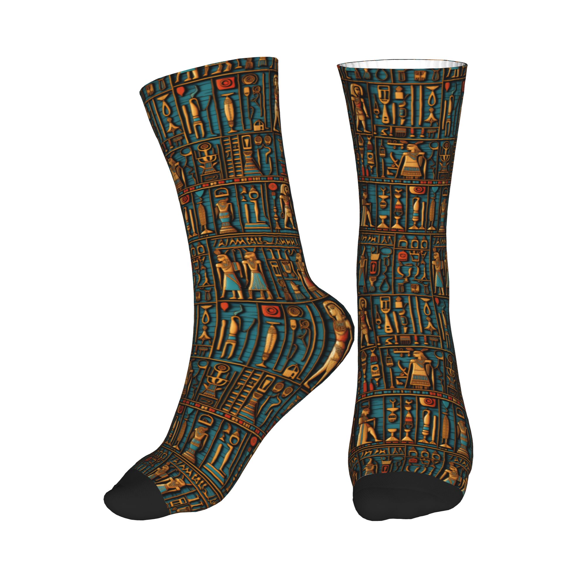 Cool Men's Egyptian Hieroglyph – Dress Sock Men recenzja i cena