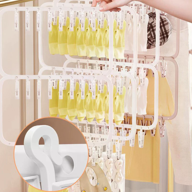 Multi-clip Sock Drying Rack Mu – Sock Organizer Tray recenzja i cena