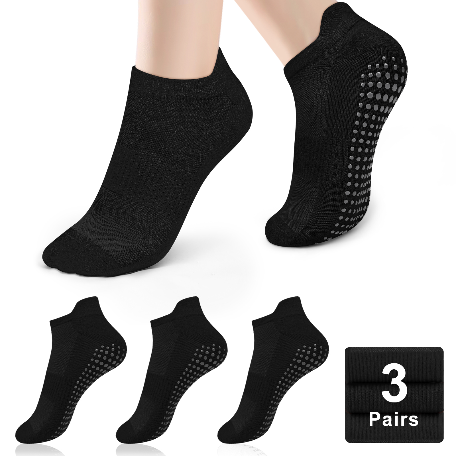 3 Pairs Yoga Socks Women Cotto – Grip Sock Yoga recenzja i cena