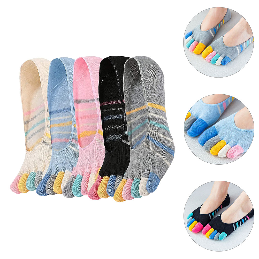 5Pairs Yoga Toe Socks Women In – Invisibility Sock Loafer recenzja i cena